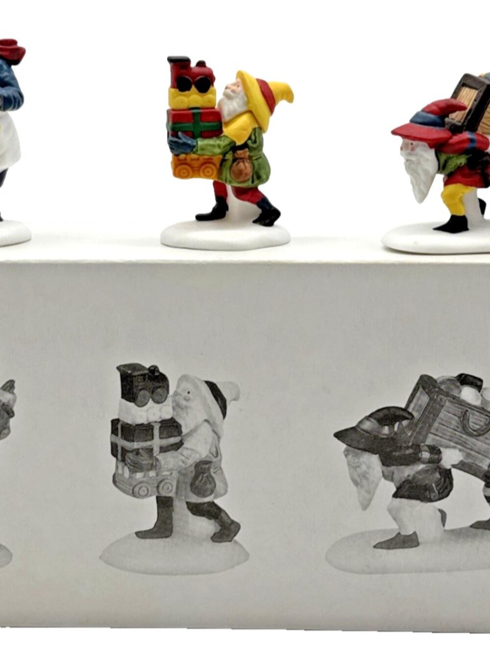 Dept 56 North Pole Series Toymaker Elves 3pc Set Christmas Village 56022 Retired